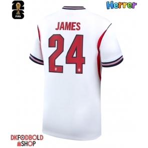England Reece James #24 Hjemmebanetrøje VM 2026 Kort ærmer England Reece James #24 Hjemmebanetrøje VM 2026 Kort ærmer